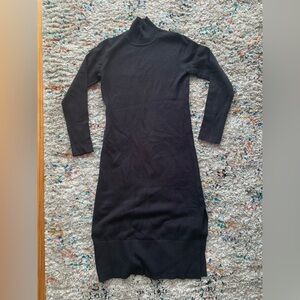 Free Assembly Black Turtleneck Dress